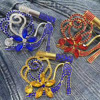 Broche de chaussure en forme de fleur en strass personnalisée pour femmes et filles, parfaite pour les mariages ou les fêtes
