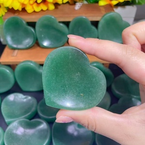 Venta al por Mayor de Piedras Preciosas Naturales, Cuenco de Aventurina Verde en Forma de Corazón, Piedra Curativa, Cristal Tallado para Decoración del Hogar - Product Image 4