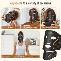 Masque facial LED en silicone portable anti-âge 7 couleurs le plus populaire de 2026 pour les soins du visage à domicile