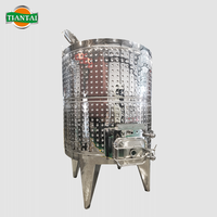 Cuve de fermentation carrée en acier inoxydable 304 pour vins, fermentateur de cave à vin 5 tonnes avec chemises de refroidissement et contrôle automatique de la température