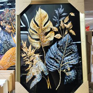 Peintures 3D d'art moderne pour la décoration du salon, tableaux de natures mortes, paysages en diamant, art mural en porcelaine cristalline - Product Image 6