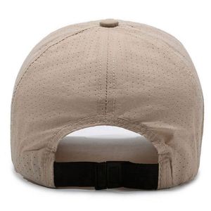 Casquette de sport unisexe d'été à séchage rapide, élastique et ajustable en polyester, couleur unie simple, respirante avec maille, style baseball - Product Image 5
