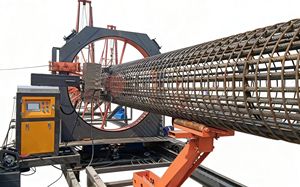 Gearbox-aangedreven wapeningskooi lasmachine met circulair gaas voor brugbetonbuisconstructie - Product Image 3