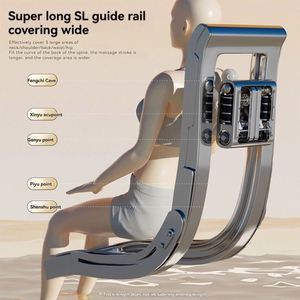 Fauteuil de massage intelligent 3D de luxe pour le corps entier avec rail de guidage SL, compression chaude et fonction musicale - Product Image 3