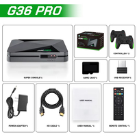 Nouvelle Console de Jeu Domestique G36 Pro 4K Double Système, Boîtier TV Android 11 Quad Core avec 256 Go de Stockage et Plus de 120 000 Jeux Rétro Intégrés, pour le Marché International