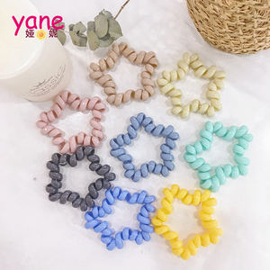 Musim panas baru desain warna terang hati bintang berujung lima bentuk persegi garis telepon tali rambut Loop - Product Image 3
