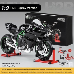 Modellino Moto Kawasaki H2R Spray Version <span class=keywords><strong>1</strong></span>:9 in Metallo Pressofuso, Giocattolo di Simulazione con Scatola Regalo, Ornamento - Product Image 4