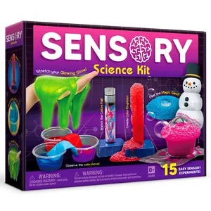 Cpc New Science Toy Set Color Ertuption Color Move Magic Sand Stretch Glowing Slime Sensory Science Kit