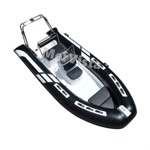 Bote Inflable RIB de PVC y Fibra de Vidrio de 16 pies (4.8 m) con Doble Casco en V Profunda, Casco de Fibra de Vidrio en V Profunda para Mayor Estabilidad y Comodidad - Product Image 2