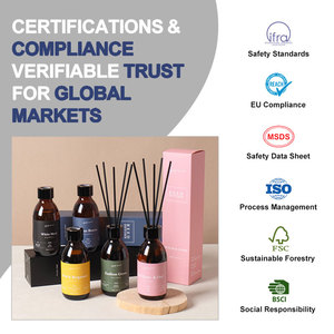 Difusor de Aromas Ecológico al por Mayor en Botella de Vidrio Ámbar OME, Ambientador por el Fabricante de Productos de Fragancia <span class=keywords><strong>para</strong></span> el Hogar - Product Image 4