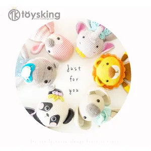 100% Biologisch Katoen Garen Brei Haak Veilig Baby Speelgoed Groothandel Knuffeldier Vorm Amigurumi Toy