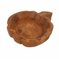 Bol à pâte en bois de citrouille sculpté à la main, écologique, vintage, rustique, style ferme, plateau décoratif, décoration d'automne pour la maison, Wabi-sabi