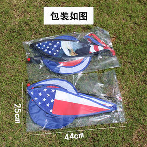 Décoration extérieure suspendue au drapeau de la fête de l'indépendance américaine Eagle Hot Air Balloon Rainbow Wind Wheel Garden Courtyard - Product Image 6