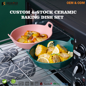 Bandeja <span class=keywords><strong>para</strong></span> <span class=keywords><strong>Hornear</strong></span> de Cerámica de Diseño Nórdico Personalizada, Redonda, Apta <span class=keywords><strong>para</strong></span> Microondas y Lavavajillas, <span class=keywords><strong>para</strong></span> Uso Doméstico y <span class=keywords><strong>en</strong></span> Restaurantes - Product Image 2