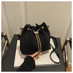 Suede Cloud Bucket <strong>Bag</strong>, 2026 Hot Selling Style, Drawstring, Large Capacity, Textured Chain <strong>Bag</strong>, Crossbody <strong>Bag</strong> <strong>for</strong> <strong>Women</strong> - Product Image 5