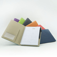 Ensemble cadeau de carnet en cuir de qualité supérieure pour entreprise, couverture rigide, format A5, papier imperméable, stylo en métal, personnalisable