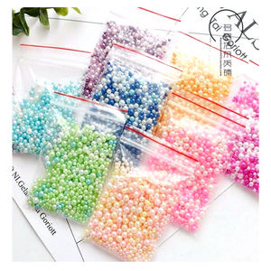 ลูกปัดมุกหลากสี LY602 สำหรับตกแต่งของเล่นสไลม์ ของเล่นพลาสติก และงานประดิษฐ์เครื่องประดับ - Product Image 1