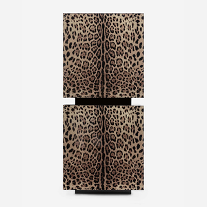 Vitrina de madera funcional de diseño de marca de lujo moderna de gama alta, Unidad de barra con estampado de leopardo para sala de estar - Product Image 2