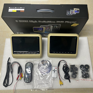 Système de divertissement pour sièges arrière universel 9 pouces HD TFT LCD avec moniteur d'appuie-tête de voiture, USB, FM, haut-parleurs stéréo, télécommande AV - Product Image 2