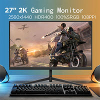 Usine 2560X1440 écran IPS 27 pouces écran large ordinateur PC LED 165Hz moniteurs incurvés de jeu de bureau