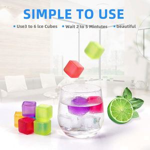 24 pièces de glaçons réutilisables en plastique à refroidissement rapide pour bars et fêtes, nouveau design coloré - Product Image 3