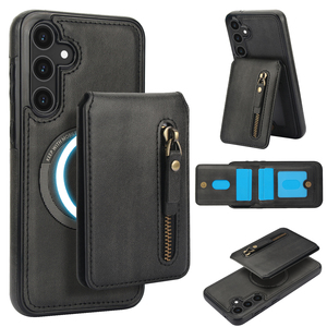 Funda desmontable <span class=keywords><strong>2</strong></span> en 1 con tarjetero para <span class=keywords><strong>Samsung</strong></span> A15 A55 A72 5G, funda magnética inalámbrica de cuero para teléfono móvil - Product Image 1