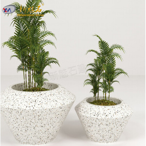Nuevos Materiales de Construcción de Piedra, Maceta de Terrazo Cilíndrica, Hormigón de Alto Rendimiento Resistente a la Corrosión para Parques y Ciudades - Product Image 4