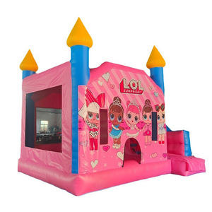 Château <span class=keywords><strong>gonflable</strong></span> commercial en PVC à thème pour enfants, idéal pour la location de fêtes, les centres commerciaux et l'usage domestique - Product Image 2
