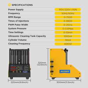 <span class=keywords><strong>Autool</strong></span> เครื่อง <span class=keywords><strong>CT150</strong></span>รถยนต์เครื่องทดสอบอัลตราโซนิกรถจักรยานยนต์หัวฉีดน้ำมันเชื้อเพลิงอัตโนมัติ8หัวฉีดทำความสะอาดสำหรับยานพาหนะเครื่องยิง4สูบ - Product Image 4