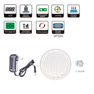 Elektronische Waage mit zwei Displays, 0,004 g, 110 g Kapazität, Aluminiumgehäuse, Laborwaage JA103P, interne Kalibrierung, 3 Sekunden stabil - Product Image 3