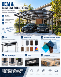 Cochera Prefabricada Moderna Resistente al Viento con Diseño de Membrana Arqueada, Impermeable, para Estacionamiento - Product Image 5