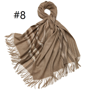 Vente en gros de <span class=keywords><strong>poncho</strong></span> mongol à carreaux en <span class=keywords><strong>cachemire</strong></span> pur 100% de qualité supérieure hommes femmes écharpe chaude laine confortable long châle Pashmina - Product Image 6