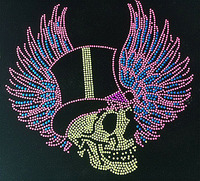 2025 le plus populaire Hot Fix fer sur strass transfert Bling fer Motifs sur patchs modèle Motif Design pour t-shirt