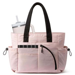 Sac fourre-tout de sport unisexe personnalisé tendance, sacs à main matelassés légers pour femmes avec compartiment pour le yoga - Product Image 1
