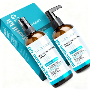 Spray con olio di magnesio Ultra puro + Set di lozioni per massaggio corpo per piedi e sonno con crema Extra per alleviare la forza e rilassare le gambe muscolari - Product Image 1