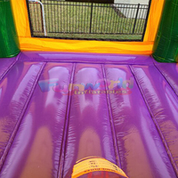 Château gonflable commercial de maison de rebond de saut de videur gonflable d'enfants sautant avec pour des enfants combo de glissière d'adultes