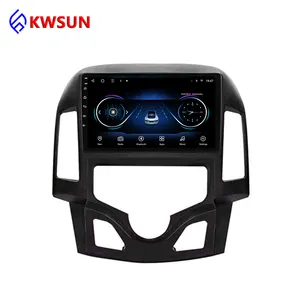 Android 9 inç dokunmatik ekran araba Video multimedya oynatıcı Hyundai I30 2007-2012 GPS navigasyon