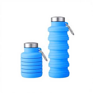 Set de Dispensadores de Silicona y Acero Inoxidable para Viajes y Camping, Botella Flexible para Gel de Ducha, Champú, Cosméticos y Lociones, Marca Hailian - Product Image 1