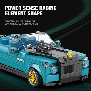 Elégant Grand Tour Racing BOAT TAIL Car Model DIY Building Block Decoration Set Véhicule Jouet Cadeau pour Enfants Garçons Adultes - Product Image 2