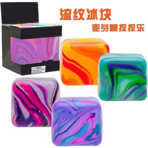 Squishies amusants en forme de glaçon, petits pains, bâtonnets de fromage, bâtonnets de beurre, squishies réalistes en forme de fruits, boîte cadeau mignonne et amusante pour offrir - Product Image 3