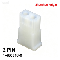 Connecteur Femelle Fils-Fils TE 1-480318-0 5.08mm 2 Broches avec Boîtier en Nylon pour Équipements Électriques, Accessoires et Bornes