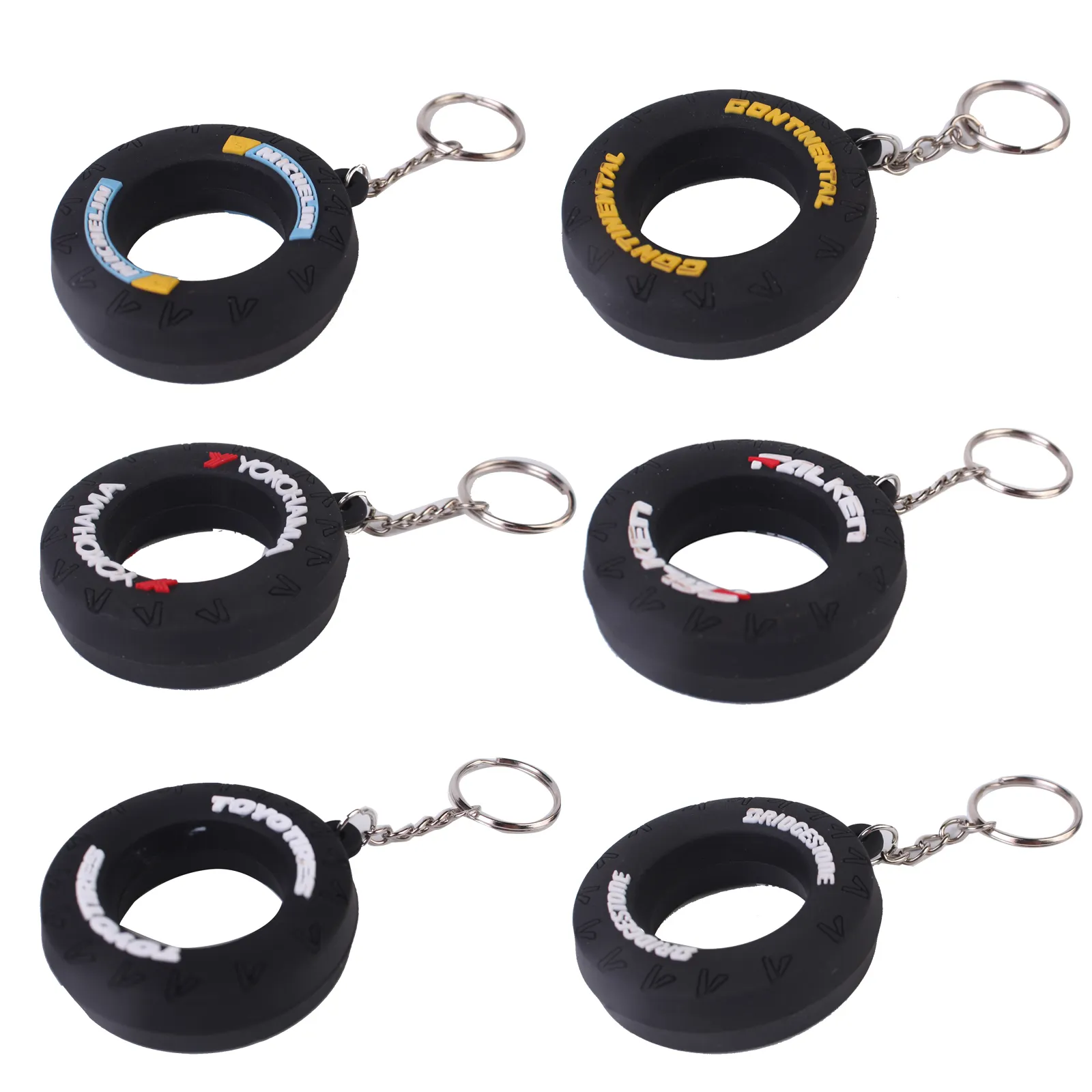 Wholesale 2023 New Arrival Car Tyre High quality 3D PVC Custom Key Chains Designer Key Chains Custom Key Chains Party Gifts For