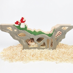 บ้านแฮมสเตอร์ไม่มีกลิ่นทำจากไม้ธรรมชาติแท้เป็นมิตรต่อสิ่งแวดล้อม - Product Image 3