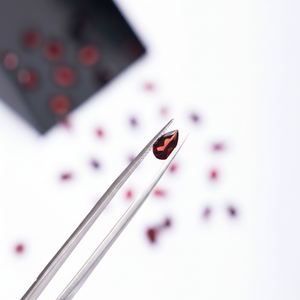 ลูกแพร์8x6พลอยพลอยสีแดงเจียระไนจากธรรมชาติคุณภาพสูง - Product Image 1