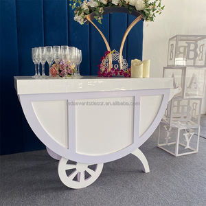 LEDA Nieuwe Aanwinst Acryl Snoepkar Display <span class=keywords><strong>Trolley</strong></span> voor Bruiloft Feest Snoepbuffet Winkel - Product Image 4