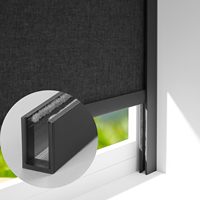 Tira de Bloqueo de Luz para Ranuras Laterales, Precio de Fábrica, en Forma de U, Resistente al Viento y al Sol, Canal de Oscurecimiento, Persianas y Cortinas de Aleación de Aluminio
