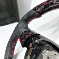 Volant sport en fibre de carbone forgé rouge en forme de D pour Volkswagen B6 Passat Golf 5 GTI Jetta Mk5 B7 GOLF, pièces de voiture de qualité