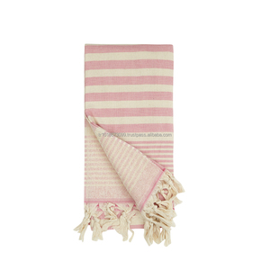 Wholesale 100% Cotton Peshtemal Fouta Terry Backed Beach <b>Towel</b> Soft Bath <b>Towel</b> With OEM Customization Thick Woven Design - Product Image 5