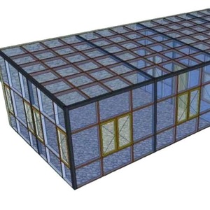 Villa con Solárium Europeo, Casa de Cristal para Exteriores, Doble Acristalamiento, Vidrio Templado Low-E, Techo Plano, Marco de Aluminio, Alta Transmitancia de Luz - Product Image 1