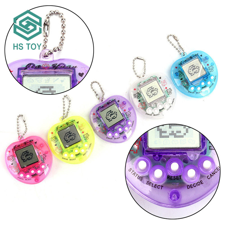 HS Toy 168, Электронные Животные, пластиковые персиковые сердца, цифровые виртуальные Домашние животные тамагочи, оригинальная игрушка с батареей